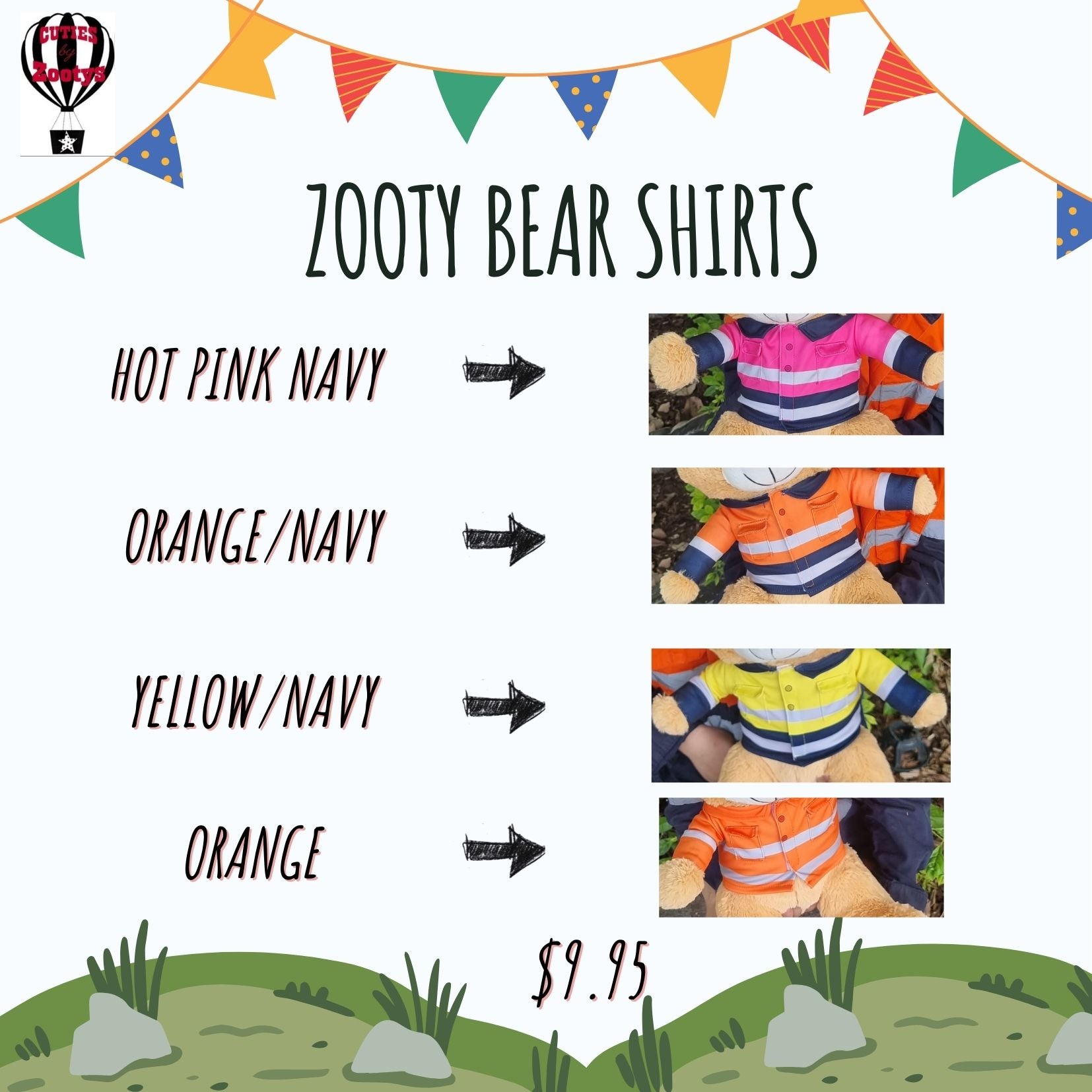 Hi Vis - Zooty Bear Shirts