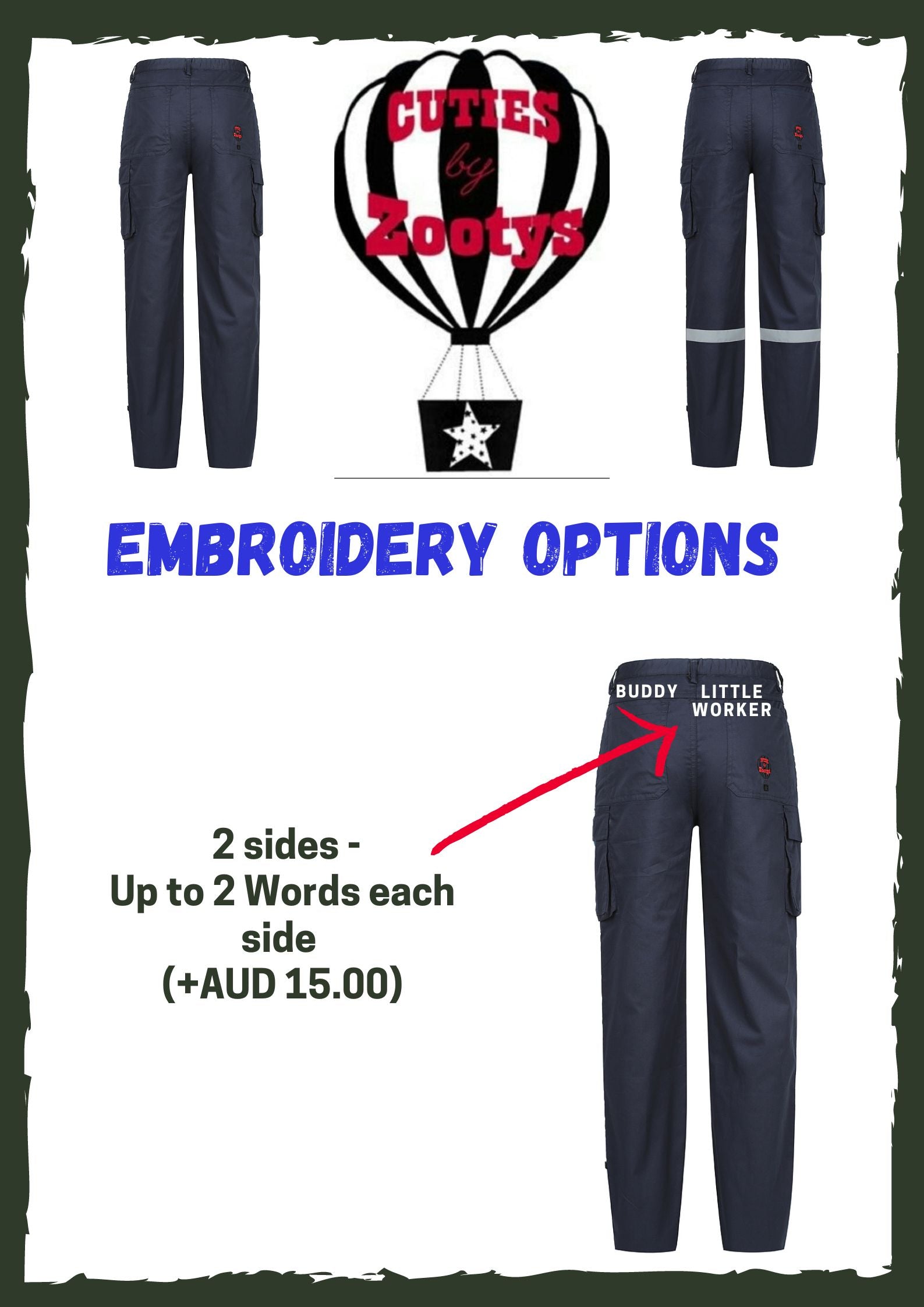 EMBROIDERY OPTIONS