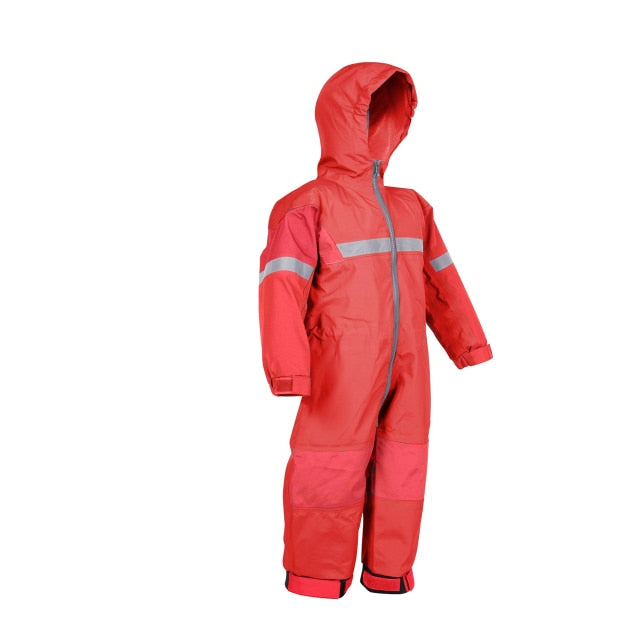 Kids One Piece Coverall suit Red